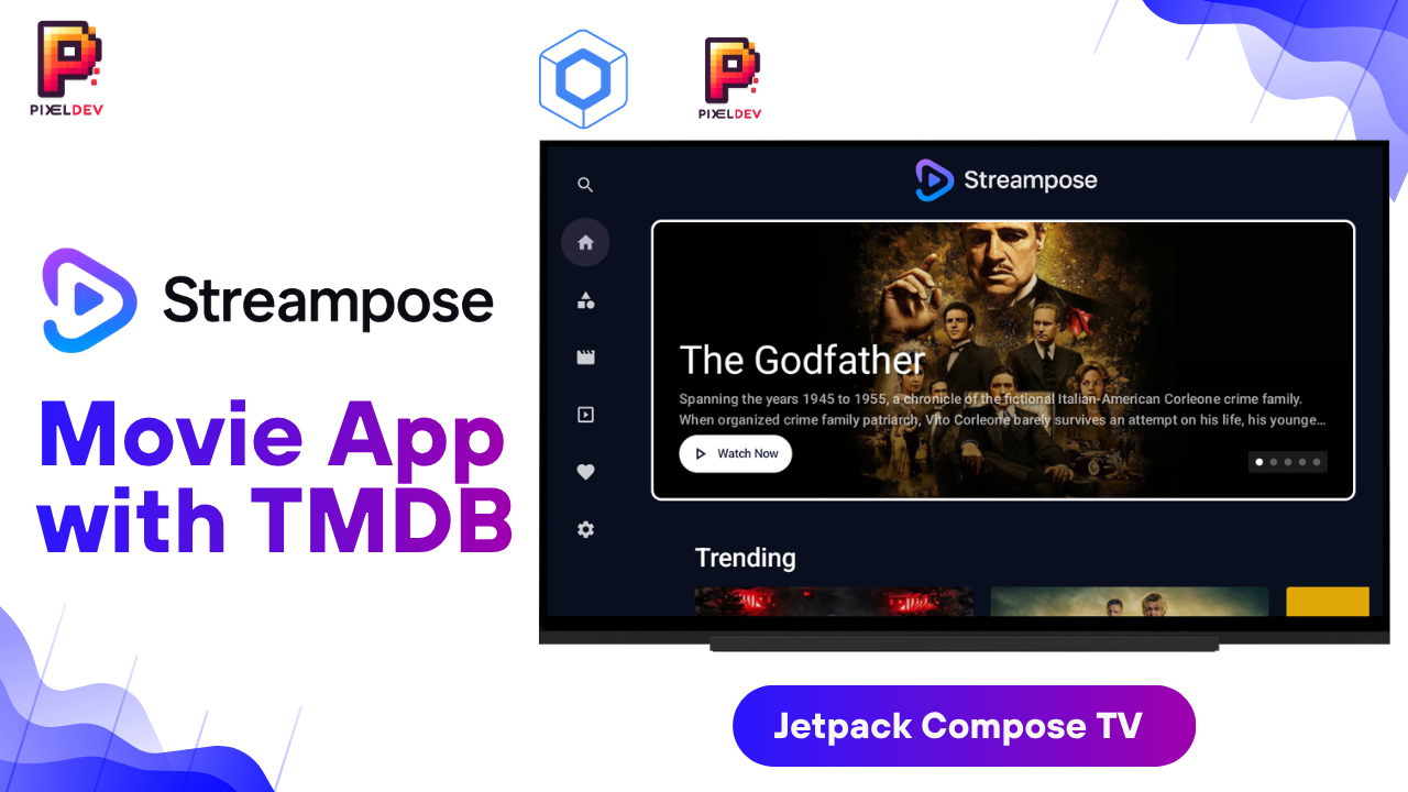 Streampose – Modern Android TV Movie App Built with Jetpack Compose &amp; TMDB API | Compose TV | TMDB