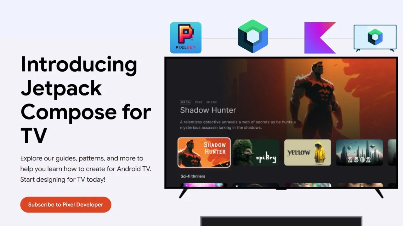 Introduction to Jetpack Compose for TV | Compose TV | Kotlin | Android TV